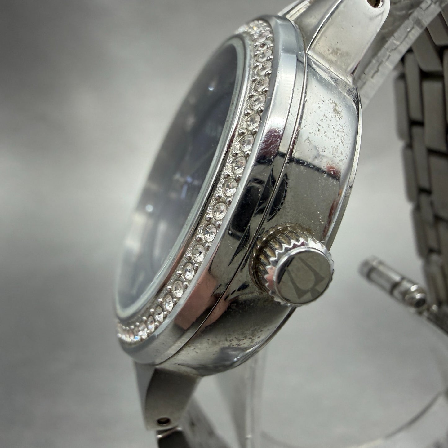 Bulova Watch Women 33mm Blue Dial Silver Tone Round 96L276 New Battery Crystals2