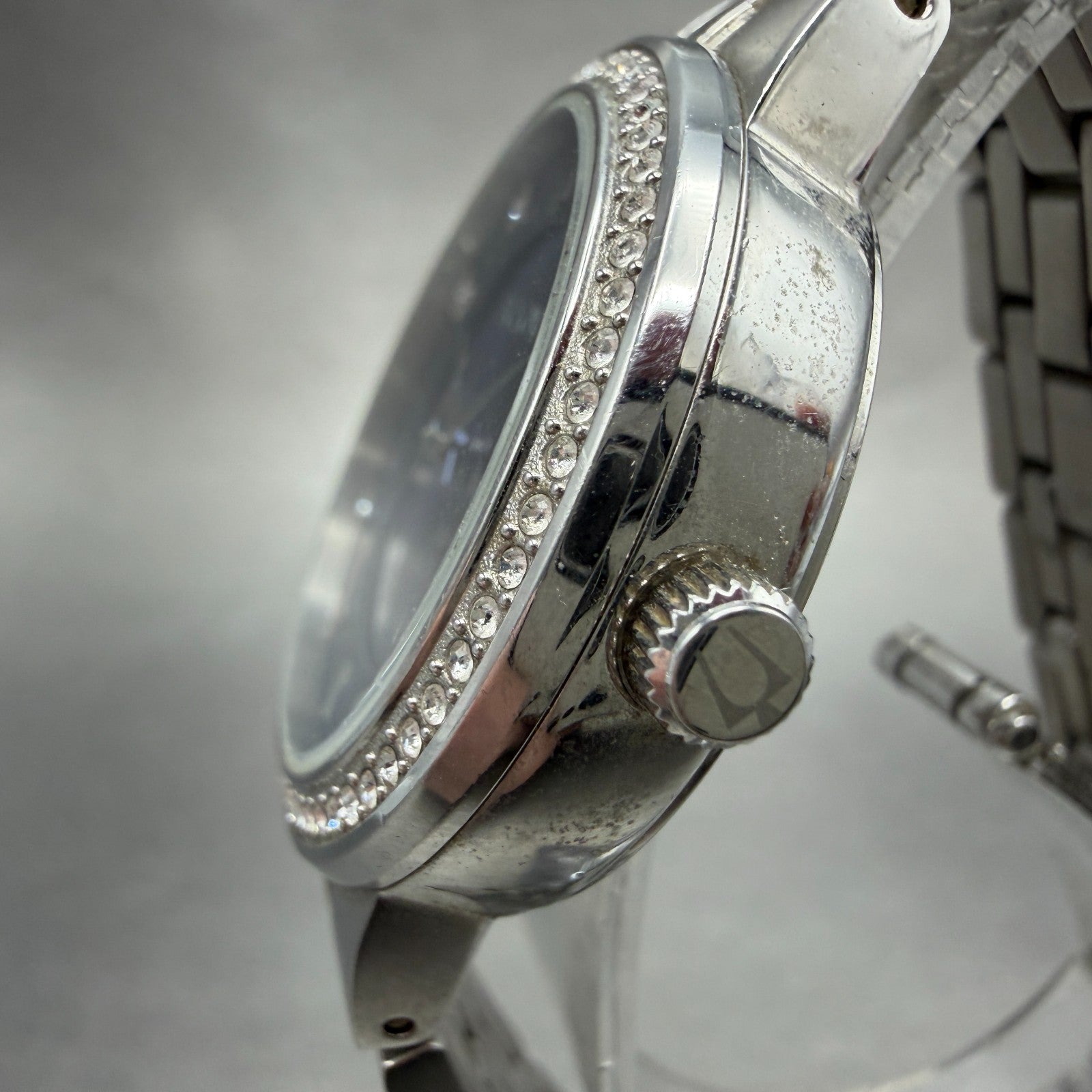 Bulova Watch Women 33mm Blue Dial Silver Tone Round 96L276 New Battery Crystals2