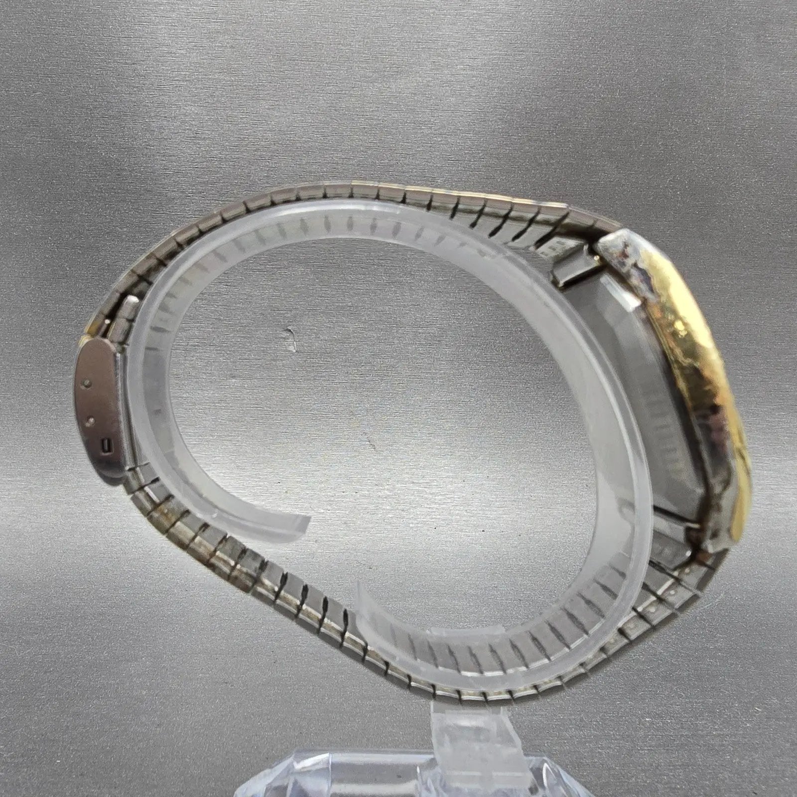 Technos Summit Watch Men 33mm White Dial Gold Tone Oval  Vintage PARTS9