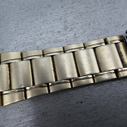 Seiko Bracelet 20mm Stainless Steel Gold Tone Tri Folding Clasp M03N-D-E Japan6