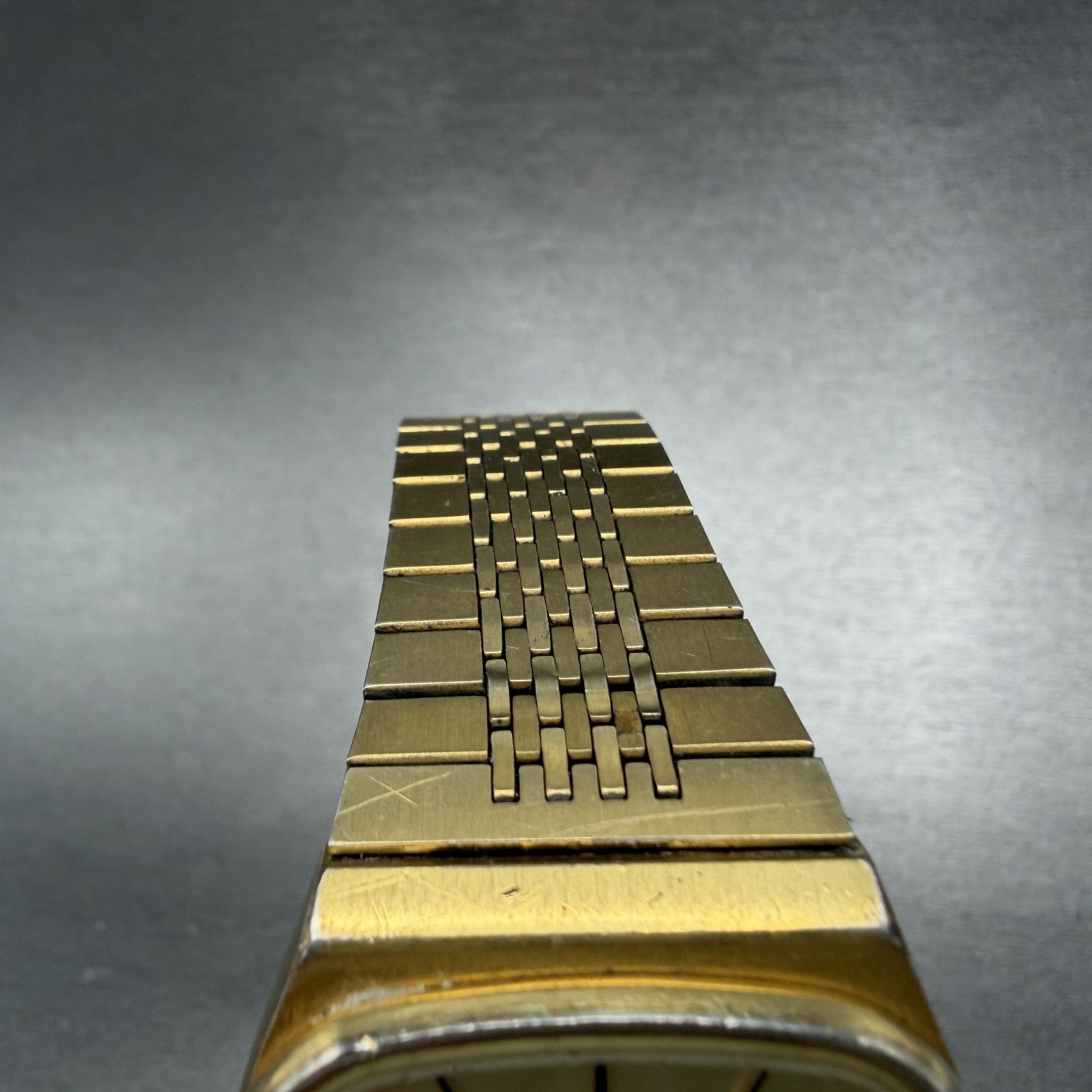 Citizen Seven Watch Men 32mm Champagne Dial Gold Tone Daydate Octagon New Batt4