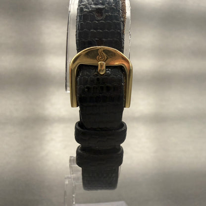 Seiko Tank Watch Women 17mm Gold Dial Gold Tone Rectangle 2020-5830 New Battery7