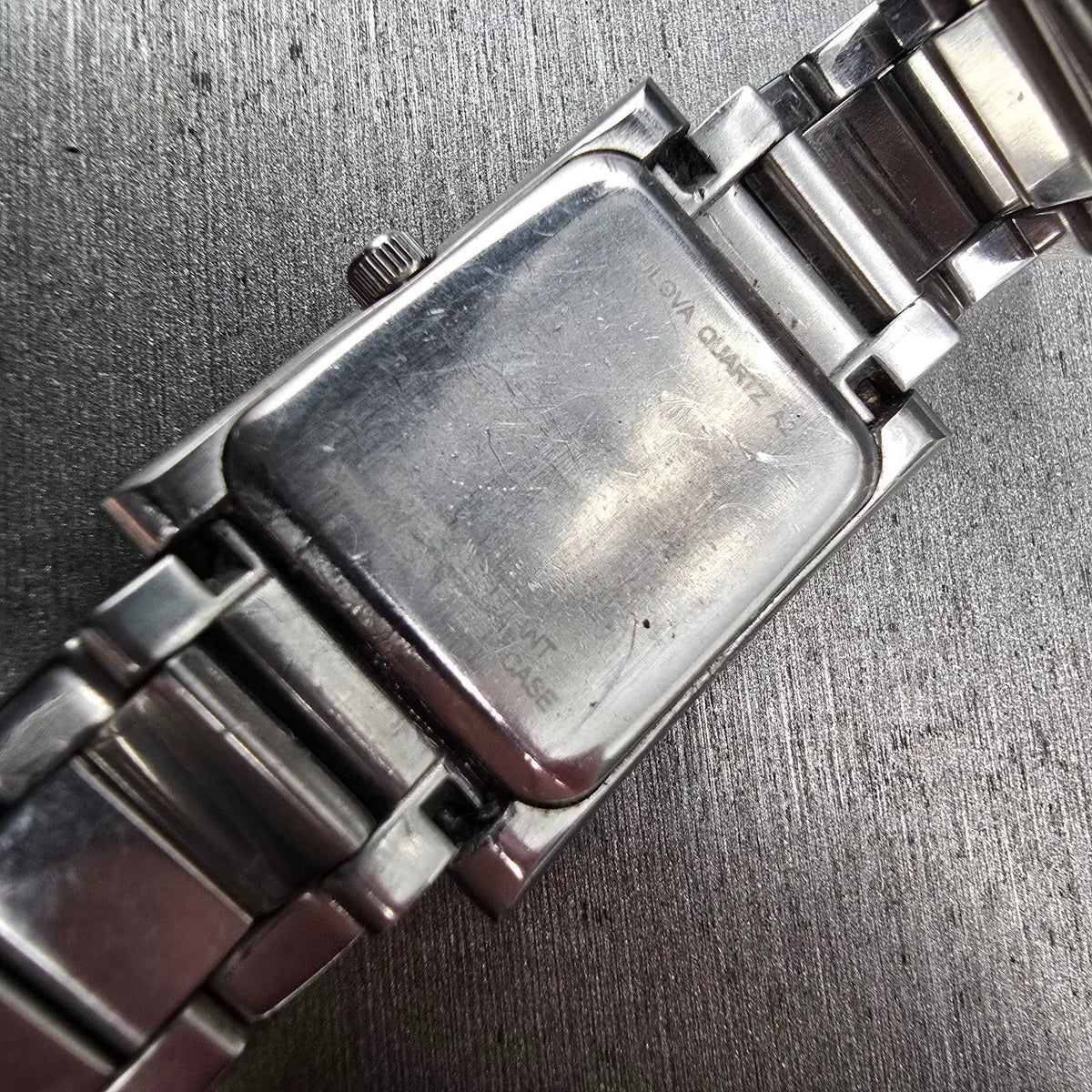 Bulova Tank Watch Women 21mm White Dial Silver Rectangle 96L42 New Battery10