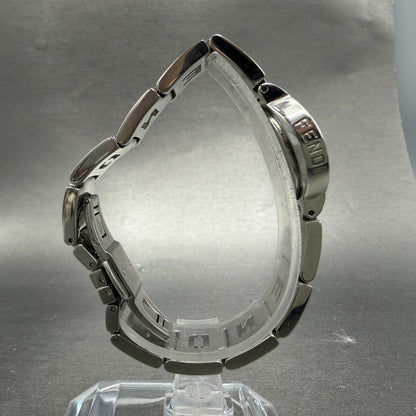 Fendi 3050L Watch Women 24mm White Dial Steel Round Swiss New Battery8
