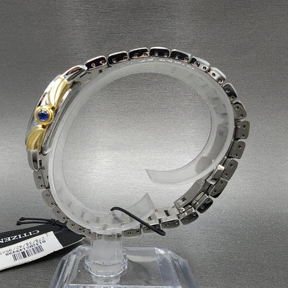 Citizen EcoDrive L Ceci Watch Women 32mm Black Dial Two Tone Diamond Runs6