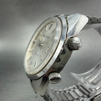 Citizen Alarm Date Watch Men 37mm White Dial Silver Tone Manual Wind 21 J PARTS3