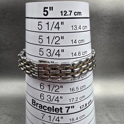 Seiko Watch Women 21mm MOP Dial Two Tone Round 1N00-0JK0 New Battery Vintage9