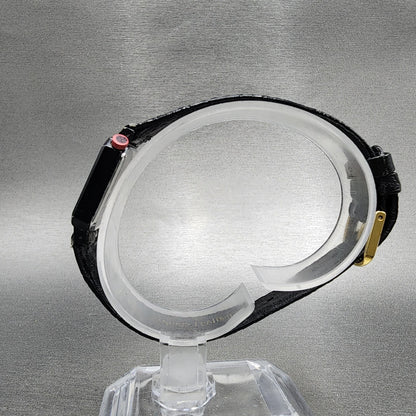 Pulsar Watch Women 20mm Black Dial Black Tone Octagon V232-5930 New Battery