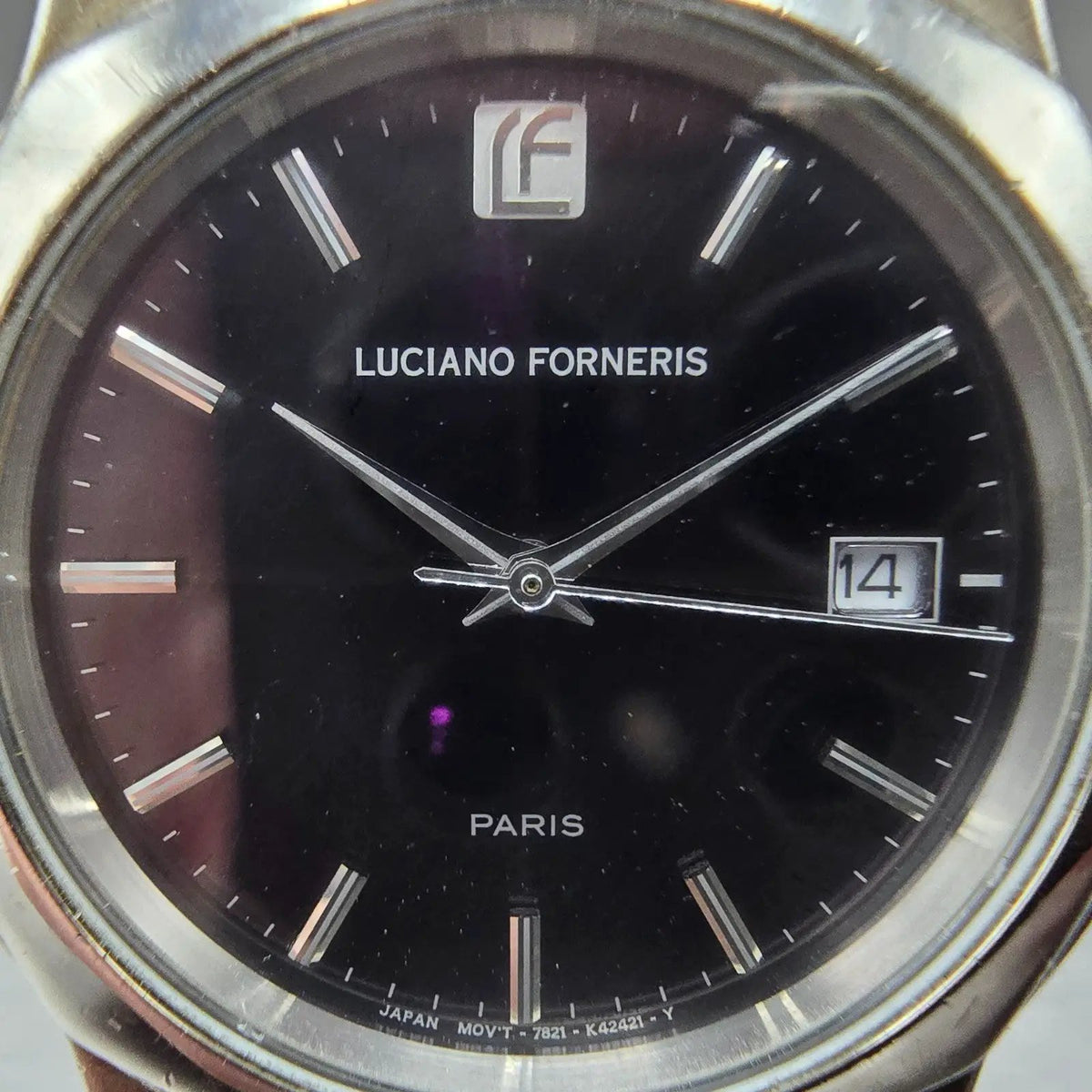 Citizen Eco-Drive Luciano Forneris Watch Men 36mm Black Dial Silver Date Works1