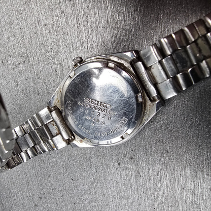 Seiko Watch Women24mm Silver Dial Silver Tone Daydate Round 3423-0059 New Batt10