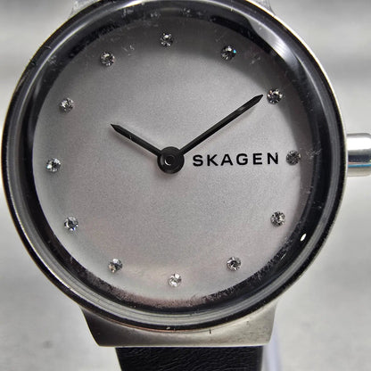 Skagen Freja Watch Women 26mm White Dial Silver Tone Round SKW2668 New Battery1