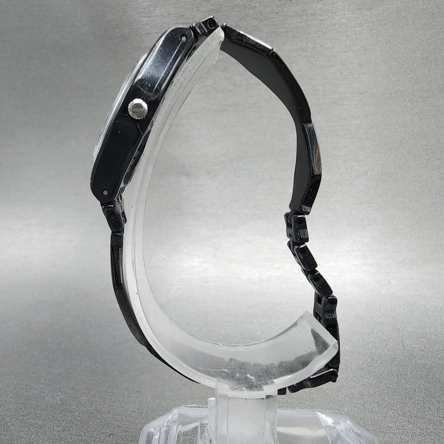 Swatch Moisito Watch Women 25mm Silver Dial Black Tone Round LB160G New Battery6