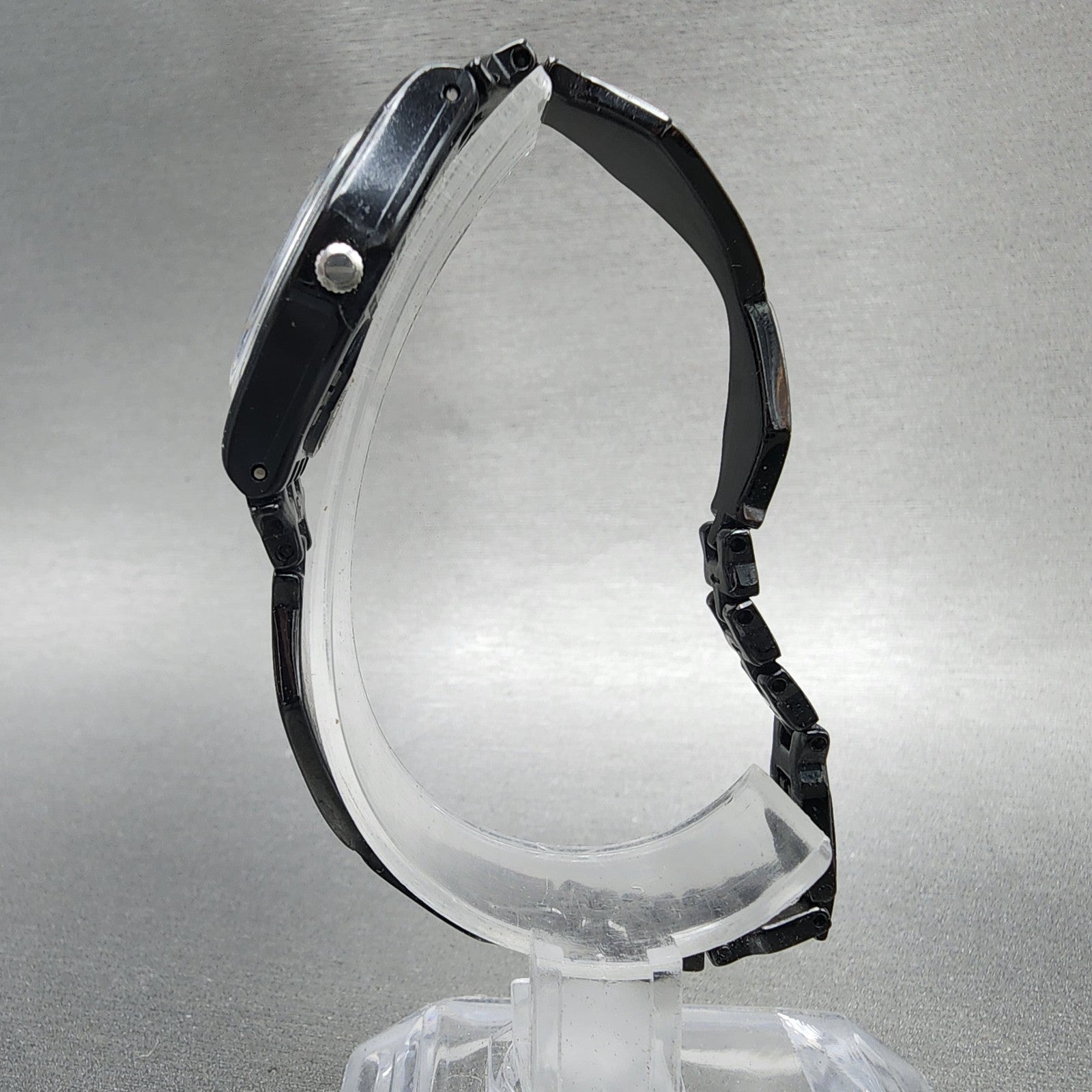 Swatch Moisito Watch Women 25mm Silver Dial Black Tone Round LB160G New Battery6