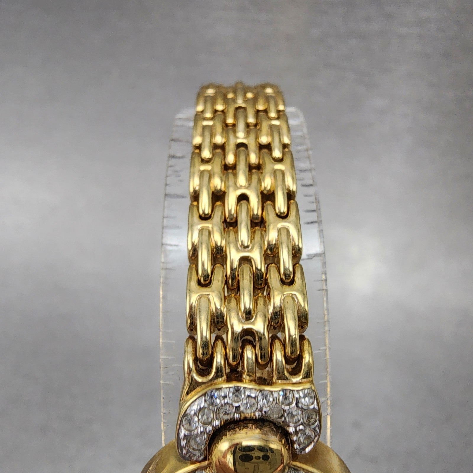 Yukiko KimiJima Emerald Watch Women 20mm MOP Dial Crysatl Bezel New Battery5