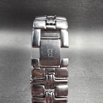 Bulova Watch Men 39mm Black Dial Silver Tone Date Round 96B05 New Battery7