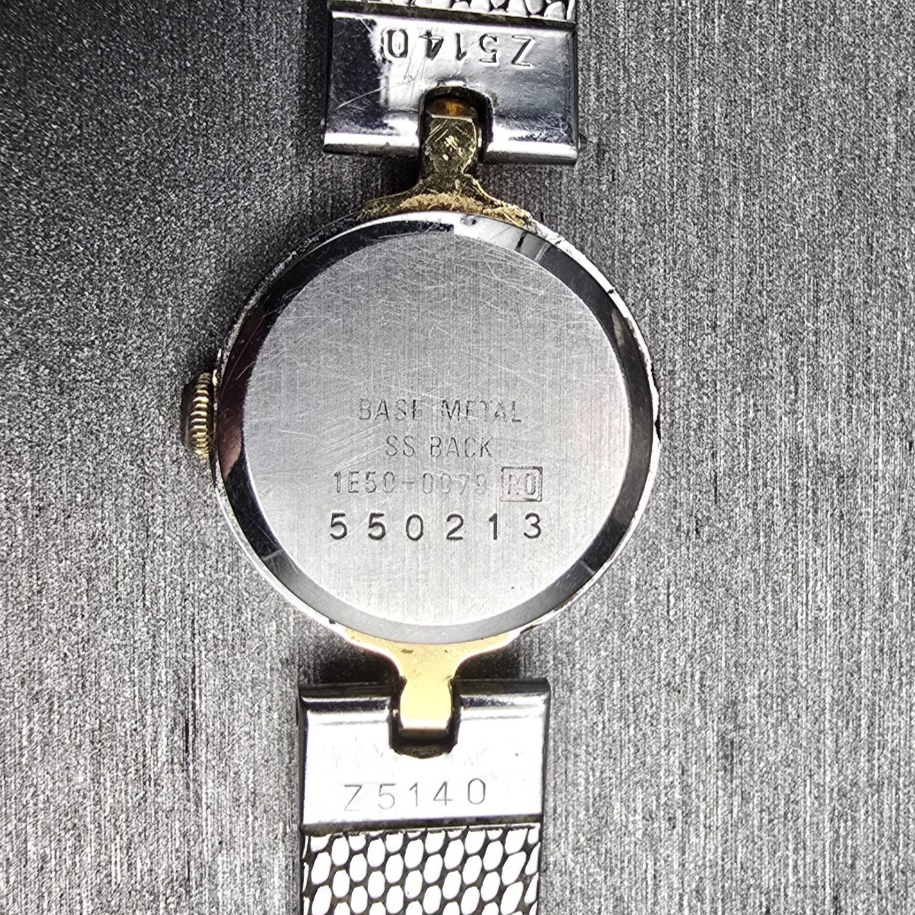 Seiko Lassale Watch Women 16mm Gray Dial Silver Tone Round 1E50-0079 New Battery10