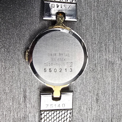 Seiko Lassale Watch Women 16mm Gray Dial Silver Tone Round 1E50-0079 New Battery10