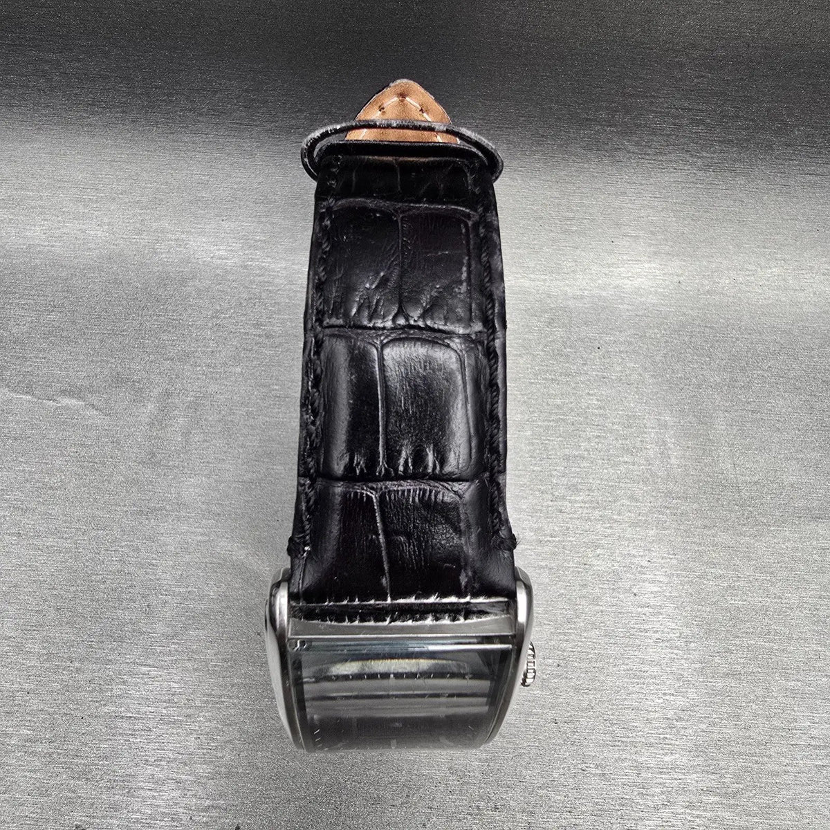 Fossil Truman Watch Men 33mm Black Dial Silver Tone Date Rectangle FS4770 NewBat4