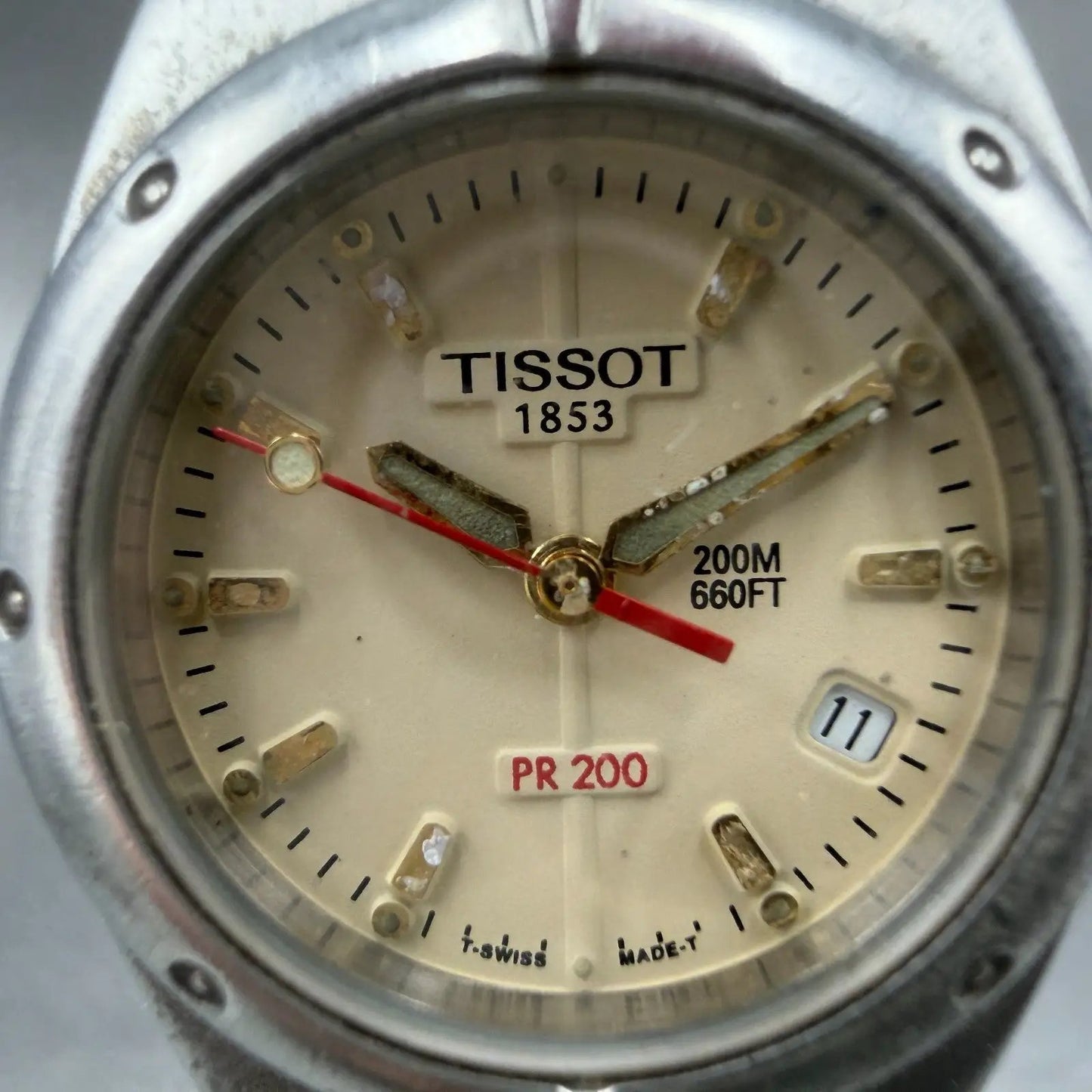 Tissot PR200 Watch Women 26mm Cream Dial Two Tone Date Round P130/230 PARTS2