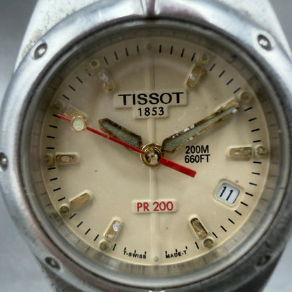 Tissot PR200 Watch Women 26mm Cream Dial Two Tone Date Round P130/230 PARTS2
