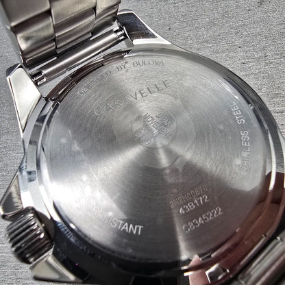 Bulova Caravelle 2022 Liberty Bowl Watch Men 46mm Silver Tone 43B172 New Battery10