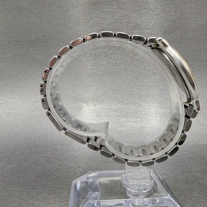 Seiko Lucent Watch Men 31mm White Dial Two Tone 5e21-6b70 New Battery