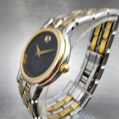 Movado Museum Watch Women 24mm Black Dial Two Tone 81.25.825C PARTS3