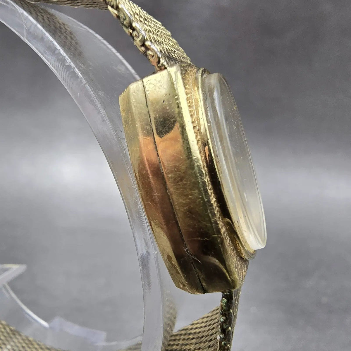 Bulova Accutron Watch Women 19mm Silver Dial 10K Gold Filled Oval READ! New Batt3