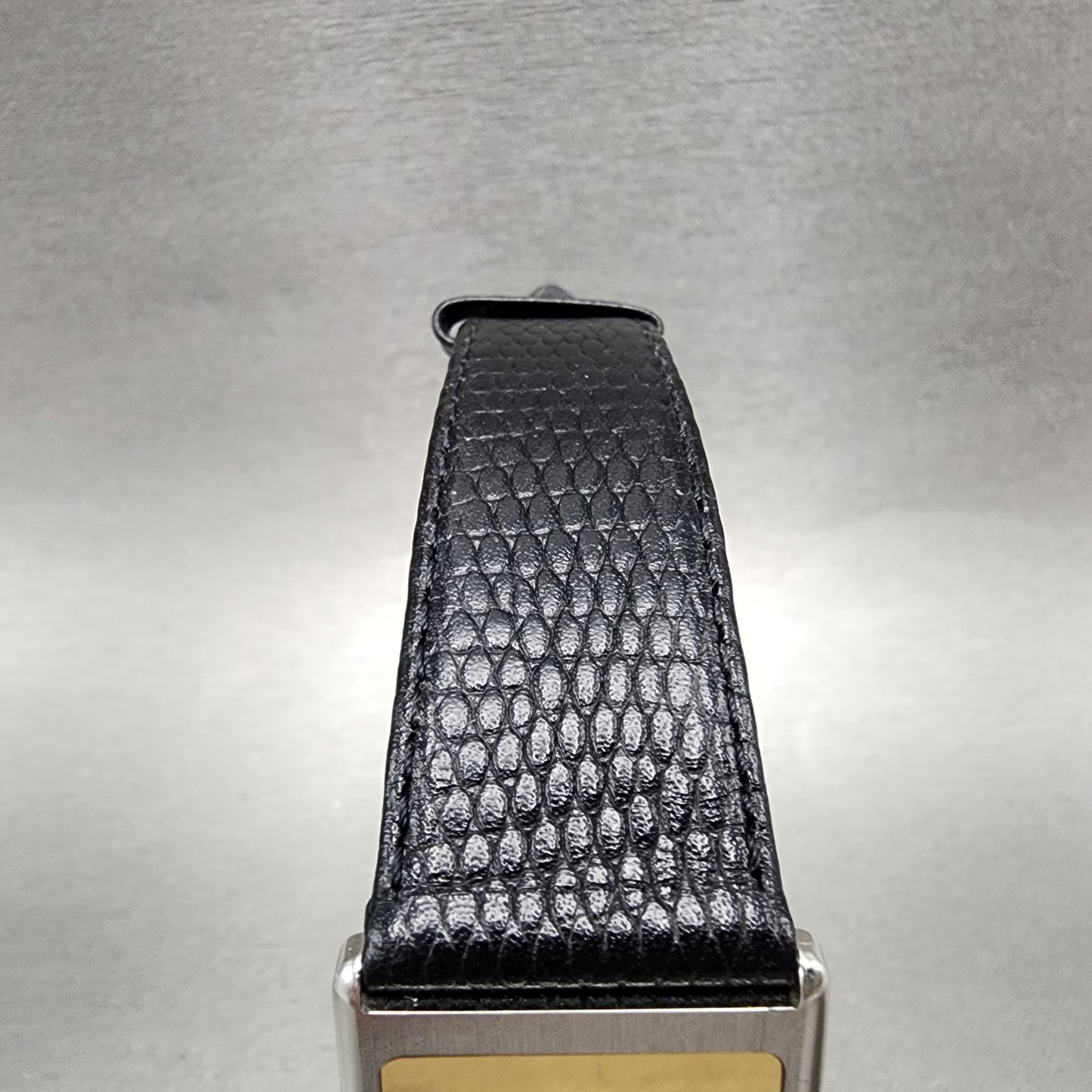 Concord Delirium Tank Watch Men 25mm Gold Dial Steel Rectangle New Battery4