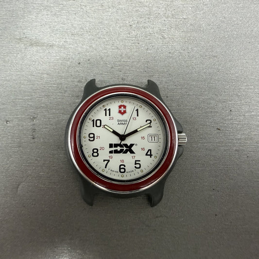 Victorinox Swiss Army Watch Men 39mm White Dial Black Tone Date Round ABND PARTS0