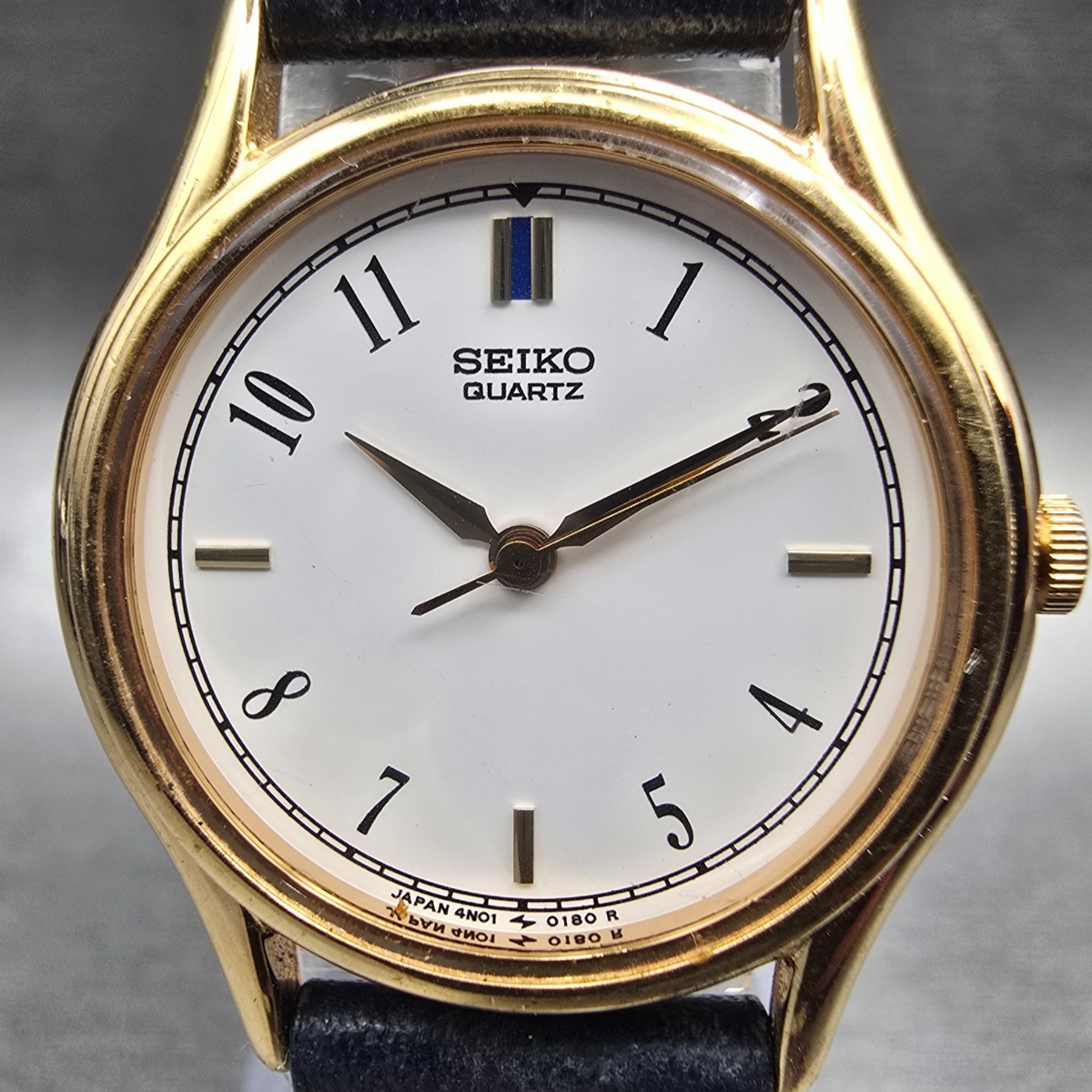Seiko Watch Women 25mm White Dial Gold Tone Round 4N01-0010 New Battery Vintage1