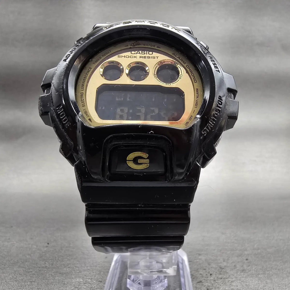 Casio G-Shock DW-6900CB Watch Men 51mm Gold Dial Black Chrono Alarm New Battery5