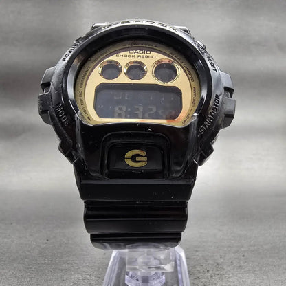 Casio G-Shock DW-6900CB Watch Men 51mm Gold Dial Black Chrono Alarm New Battery5