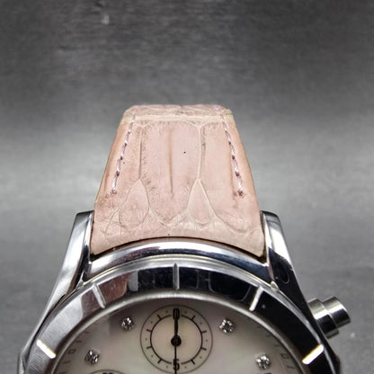 Seiko Lukia Chronograph Watch Women 35mm MOP Dial Steel Date 7T92-0BV0 New Batt4