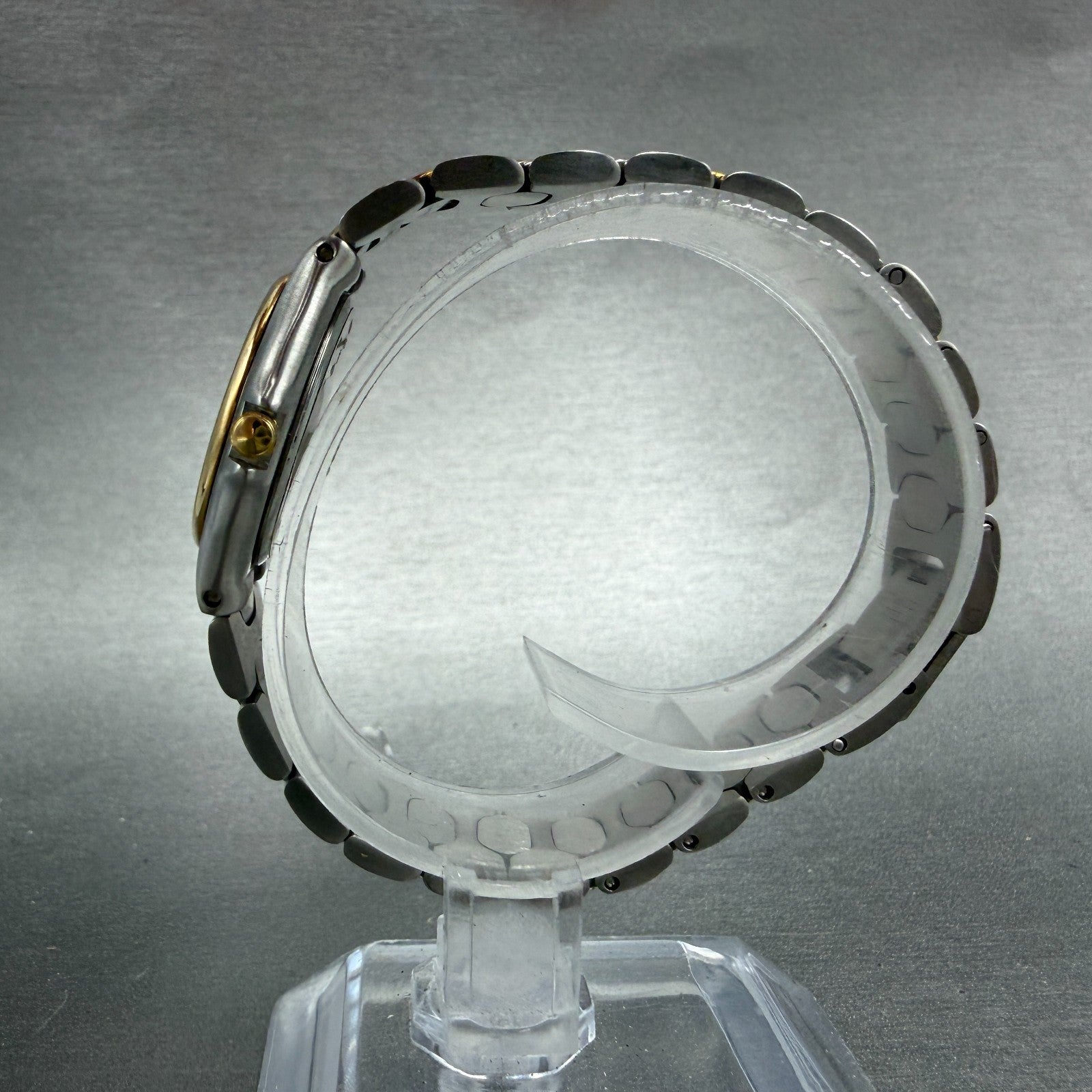 Paolo Gucci Watch Women 26mm White Dial Two Tone Round New battery NOS VTG6