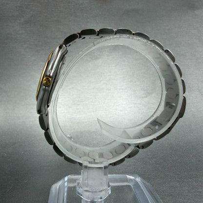 Paolo Gucci Watch Women 26mm White Dial Two Tone Round New battery NOS VTG6