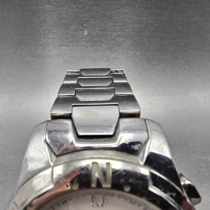 Tissot T-Touch Watch 43mm Women MOP Dial Titanium Alarm Chronograph READ! NewBat4