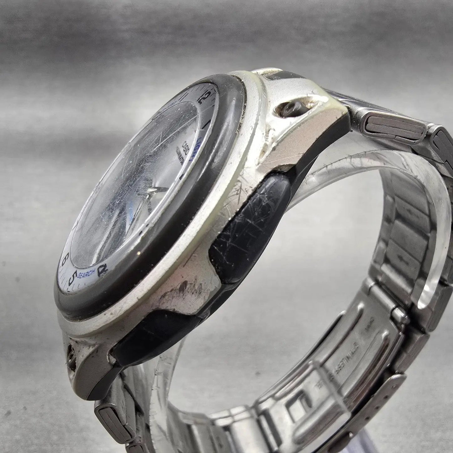 Casio Illuminator AW-80 Watch Men 40mm Silver Dial Silver Tone Daydate New BattH2