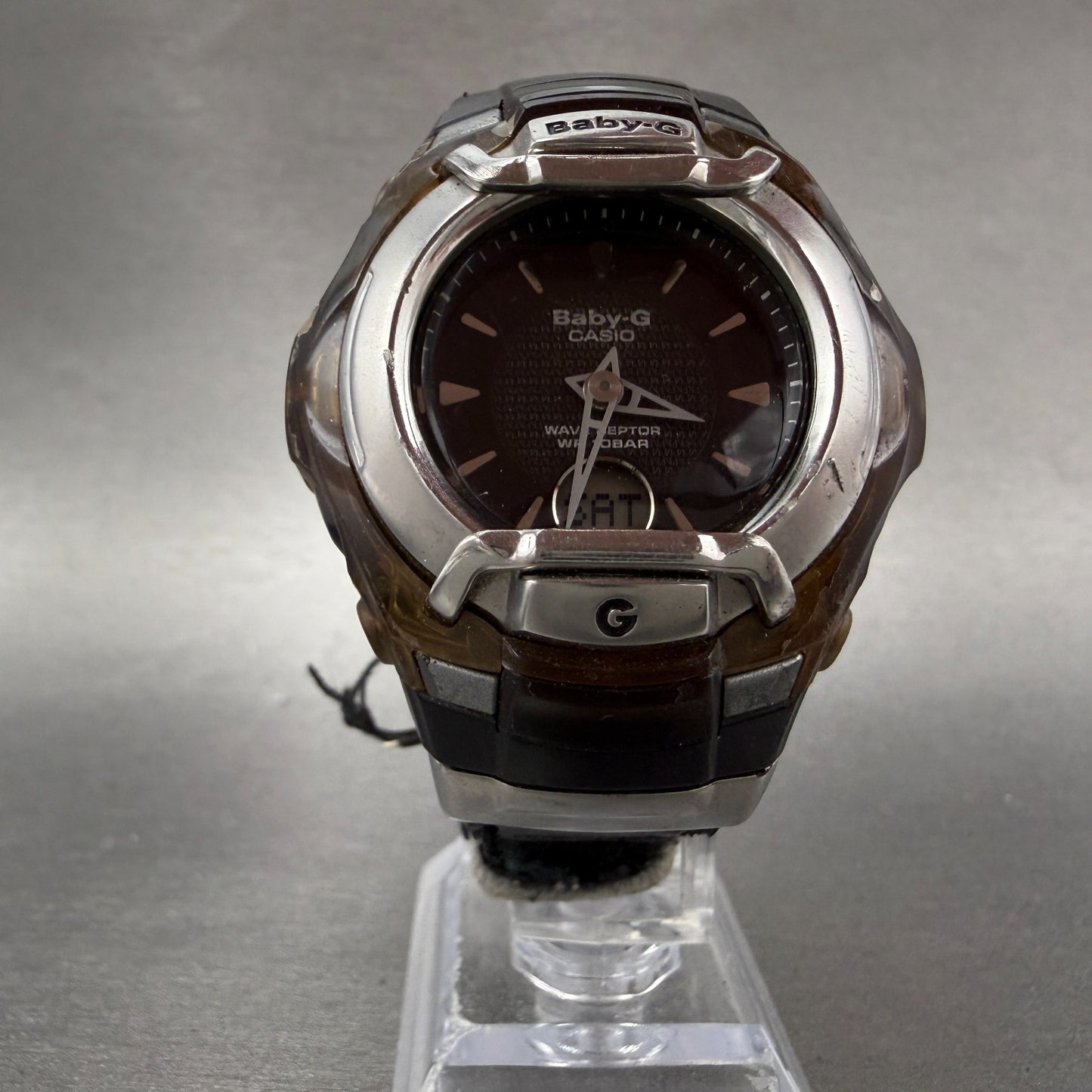 Casio Baby-G BGT-3010L Watch Women 42mm Black Dial Clear Alarm Chrono New batt5