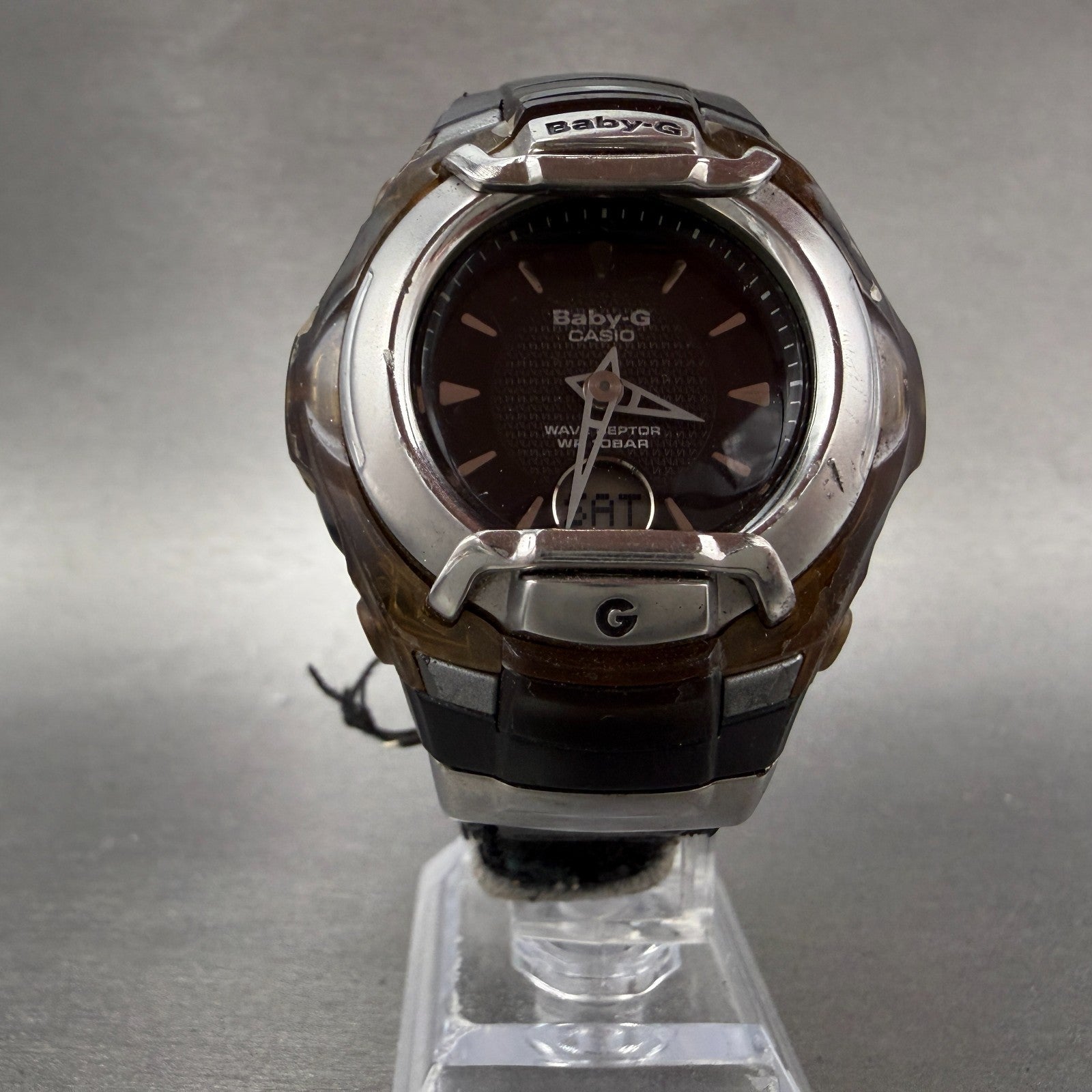 Casio Baby-G BGT-3010L Watch Women 42mm Black Dial Clear Alarm Chrono New batt5