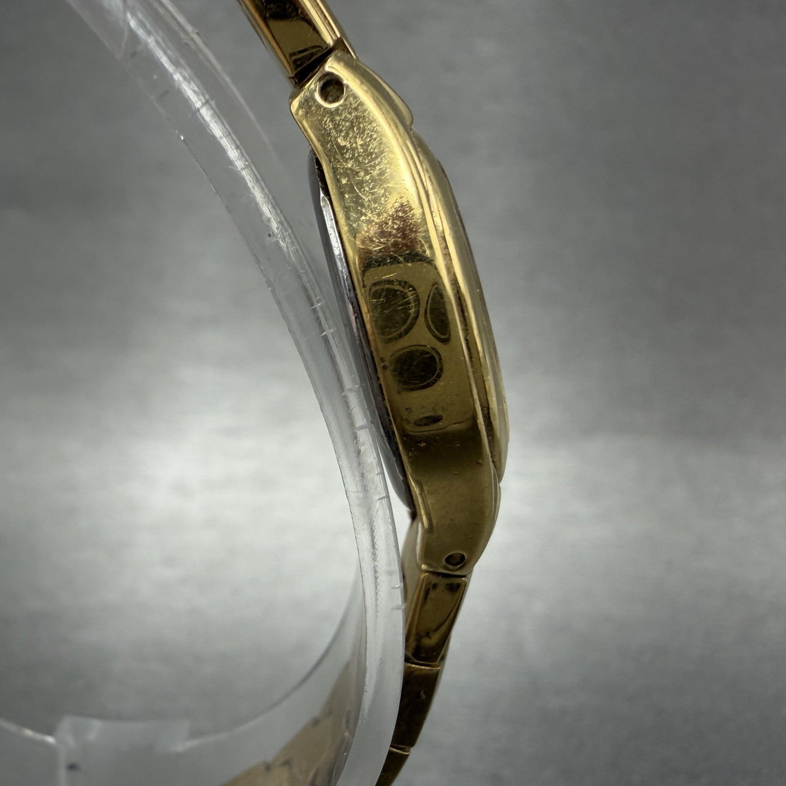Elgin Watch Women 17mm MOP Dial Gold Tone Oval EG154 New Battery3