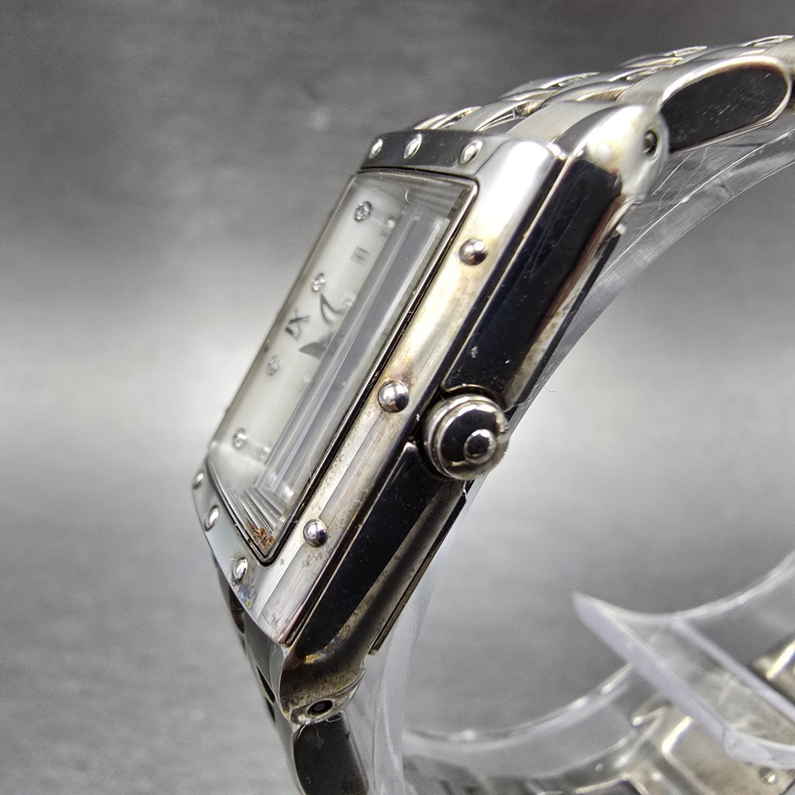 Raymond Weil Tango Watch 19mm MOP Dial Silver Tone Rectangle 5971 New Battery FG2