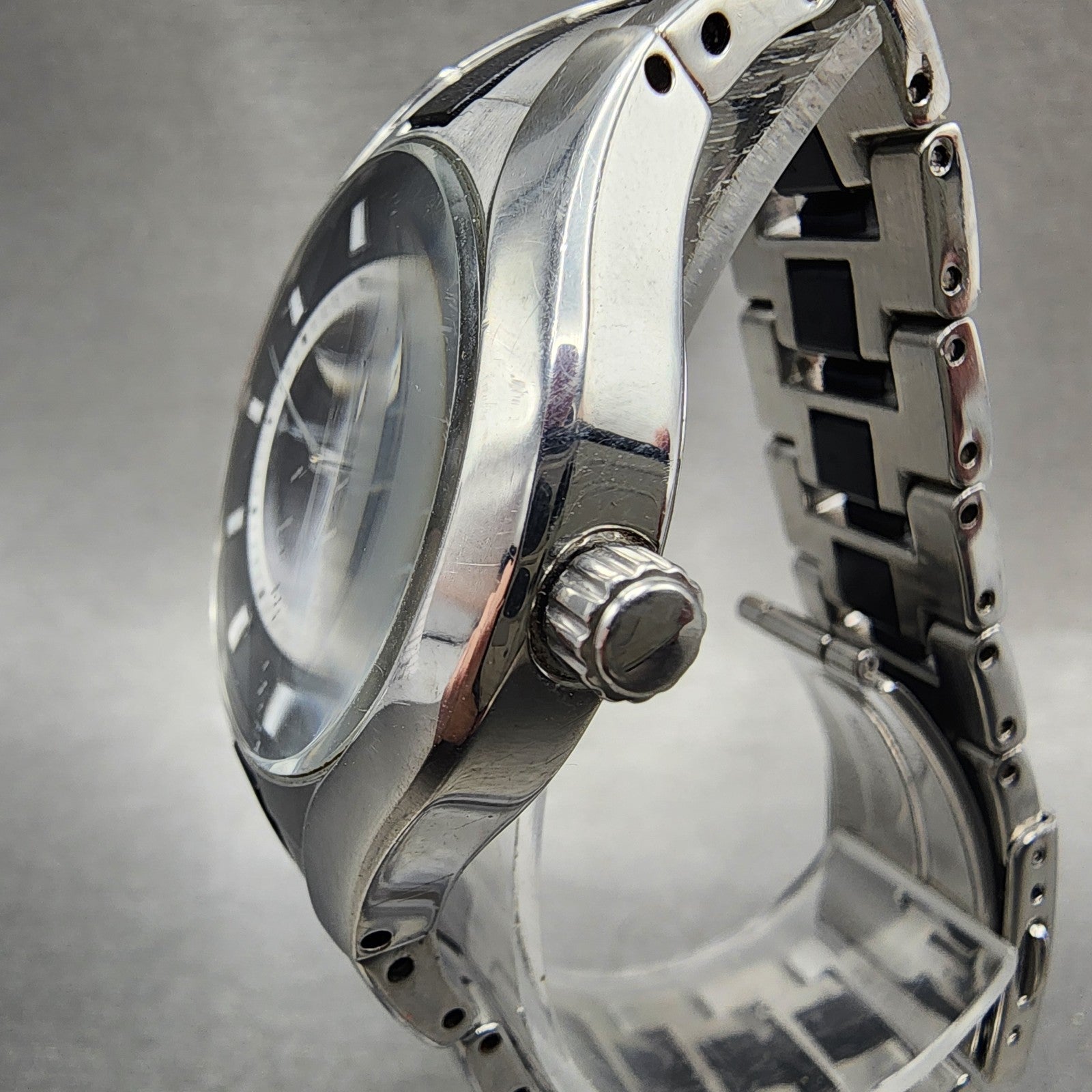 Orient Town & Country Surf Design Watch Women 36mm Black Dial Steel Date New Bat2