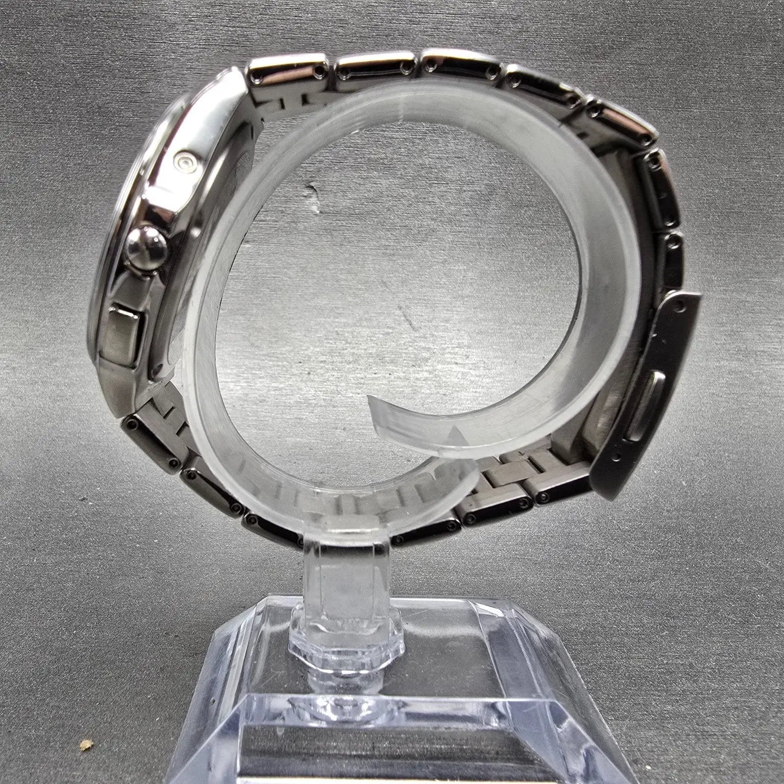 Citizen Eco-Drive Attesa Watch Men 38mm Black Dial Titanium H410-T003788 PARTS!!9