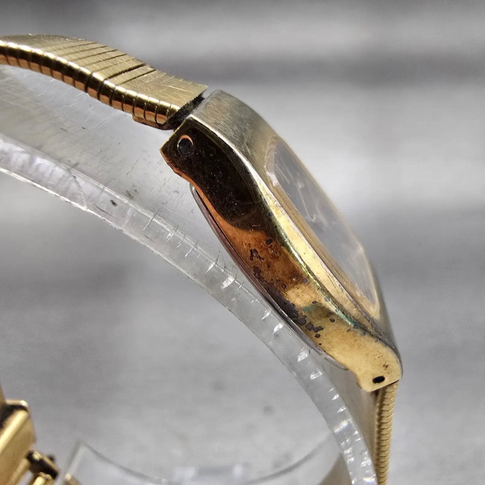 Seiko Watch Women 16mm Brown Dial Gold Tone Oval 2C20-5559 New Battery Vintage3