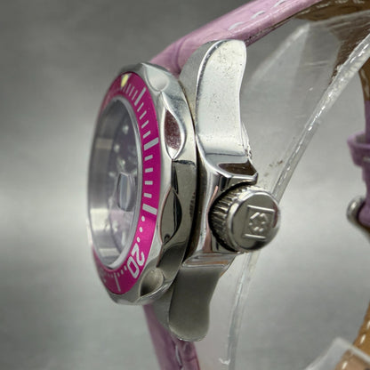 Invicta Pro Diver Watch Women 25mm Purple Dial Steel Date Round 11713 New Batt2