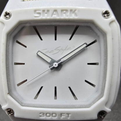 Freestyle Shark Watch Men 38mm White Dial White Water Octagon New Battery1