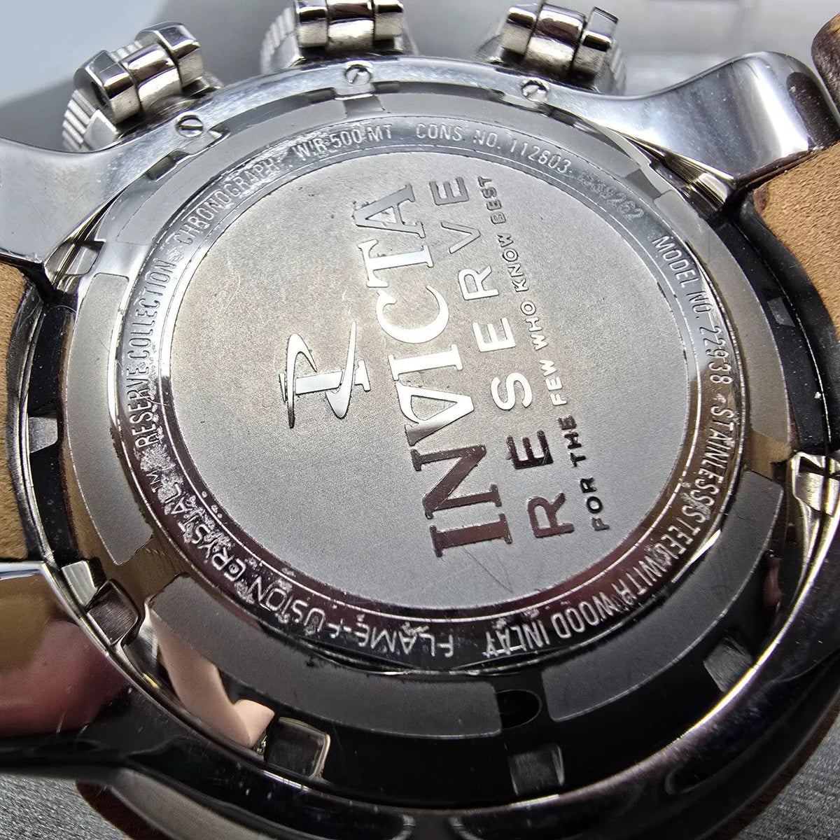Invicta Reserve Subaqua Sea Dragon Watch Men 52mm Wood Dial Steel New Batt 2293810