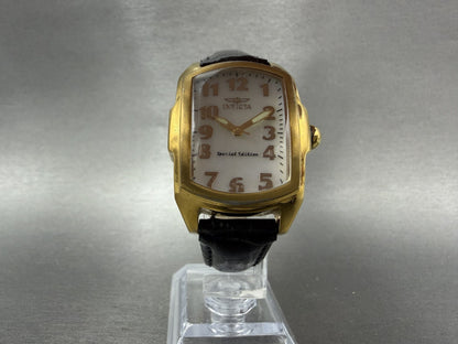 Invicta Lupah Watch Women 29mm MOP Dial Gold Tone Oval 13834 New Battery5
