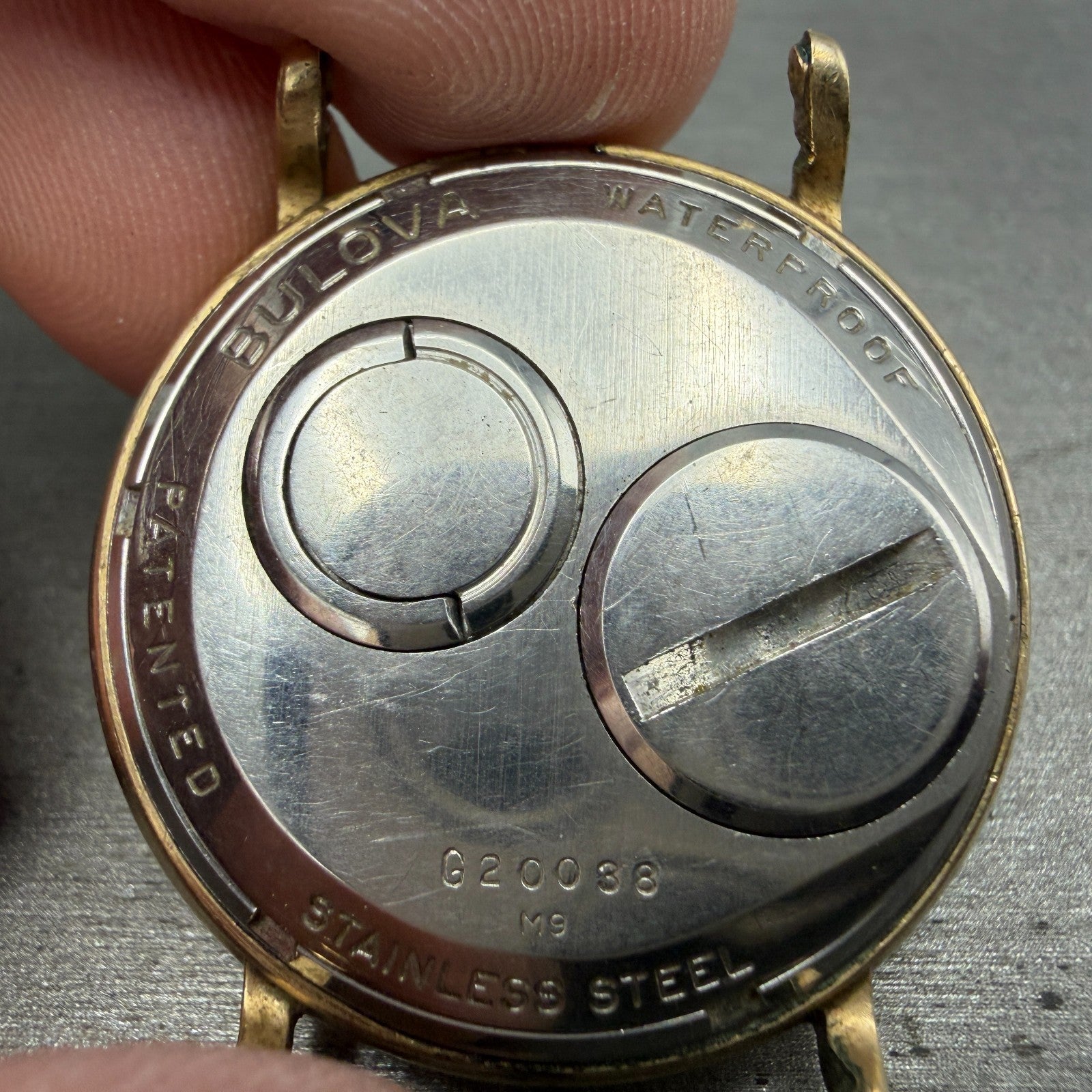 Bulova Accutron Railroad Approved Watch Men 34mm White Dial Gold Tone M9 PARTS7